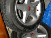 KOŁA, 4 szt.–ALUMINIOWE FELGI, R15 z oponami letnimi