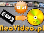 Przegrywanie VHS na DVD Wrocław - 15 zł za CAŁĄ kasetę